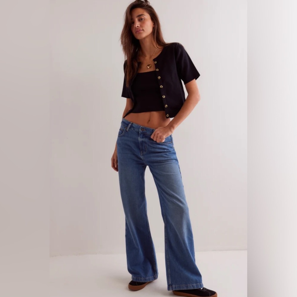 NEW FREE PEOPLE stride jean in walk away